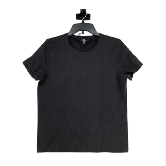 ZARA Good American Black Short Sleeve Crew Neck Pullover T Shirt - Picture 1 of 3